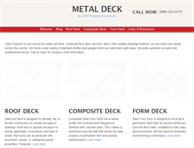 Tablet Screenshot of metaldecks.com